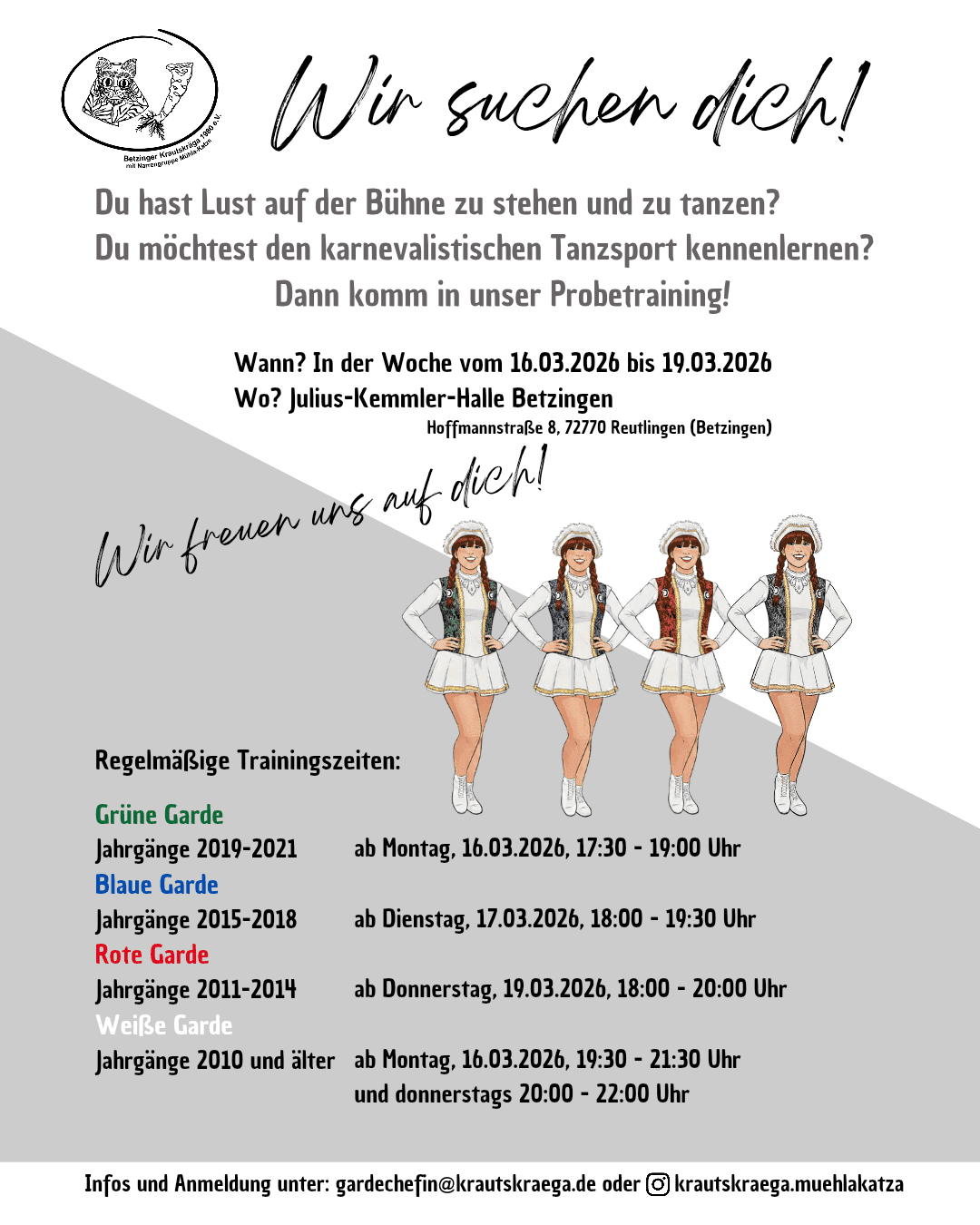 Bild für Probetraining Grüne Garde